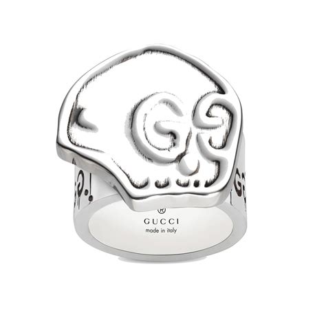 gucci ghost silver skull keychain|GucciGhost ring in silver in sterling silver .